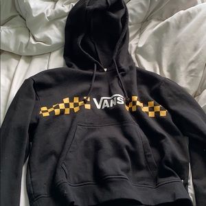 Black and yellow vans hoodie